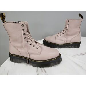 NEW NO BOX Doc Dr Martens Jadon III Boot Pisa Leather Platforms Taupe Mens